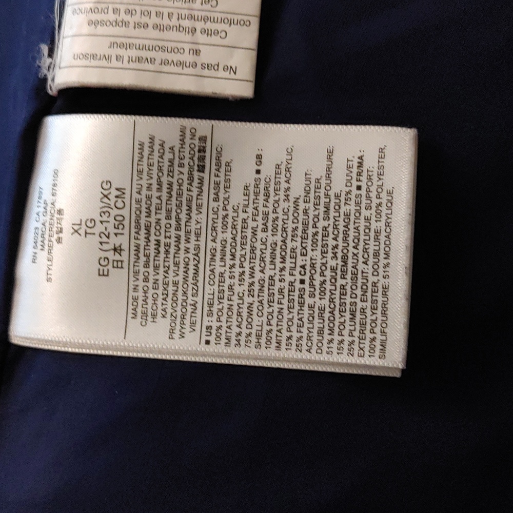 ❄️ Gap Girl's Heavy Weight Down Puffer Jacket / Coat - Picture 6 of 7